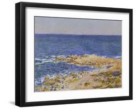 La Grande Bleue a Antibes, 1888-Claude Monet-Framed Giclee Print