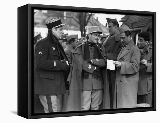 La grande illusion by Jean Renoir with Jean Gab Pierre Fresnay, Marcel Dalio, Julien Carette, 1937 -null-Framed Stretched Canvas