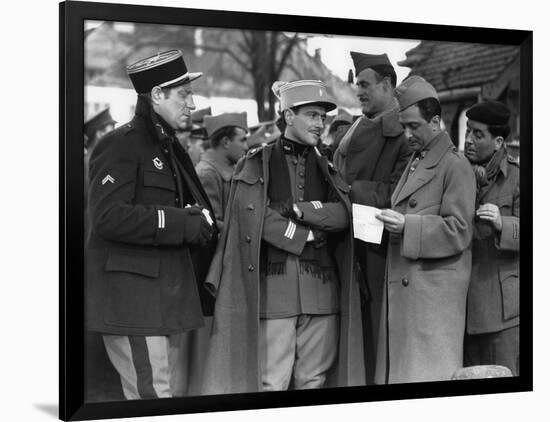 La grande illusion by Jean Renoir with Jean Gab Pierre Fresnay, Marcel Dalio, Julien Carette, 1937 -null-Framed Photo