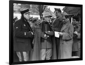 La grande illusion by Jean Renoir with Jean Gab Pierre Fresnay, Marcel Dalio, Julien Carette, 1937 -null-Framed Photo