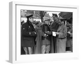 La grande illusion by Jean Renoir with Jean Gab Pierre Fresnay, Marcel Dalio, Julien Carette, 1937 -null-Framed Photo