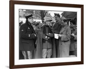 La grande illusion by Jean Renoir with Jean Gab Pierre Fresnay, Marcel Dalio, Julien Carette, 1937 -null-Framed Photo