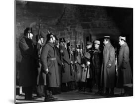 La grande Illusion by JeanRenoir with Eric von Stroheim, Pierre Fresnay and Jean Gabin., 1937 (b/w -null-Mounted Photo