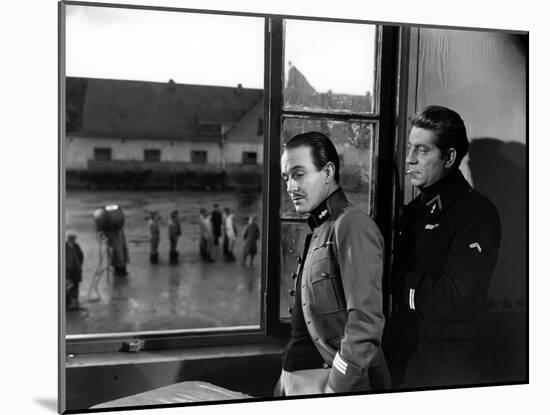 La grande Illusion by JeanRenoir with Pierre Fresnay and Jean Gab 1937 (b/w photo)-null-Mounted Photo