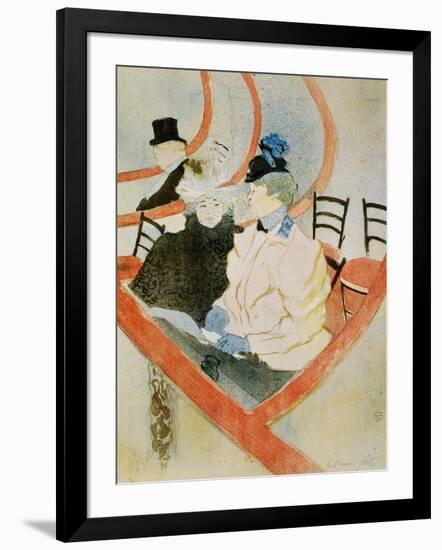 La Grande Loge-Henri de Toulouse-Lautrec-Framed Giclee Print