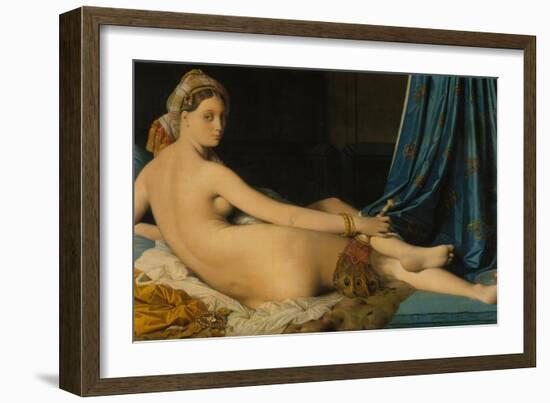 La Grande Odalisque, 1814-Jean-Auguste-Dominique Ingres-Framed Giclee Print