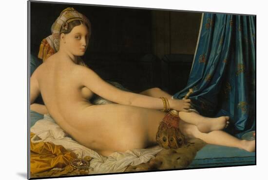 La Grande Odalisque, 1814-Jean-Auguste-Dominique Ingres-Mounted Giclee Print