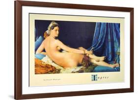 La Grande Odalisque-Jean-Auguste-Dominique Ingres-Framed Art Print