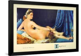 La Grande Odalisque-Jean-Auguste-Dominique Ingres-Framed Art Print