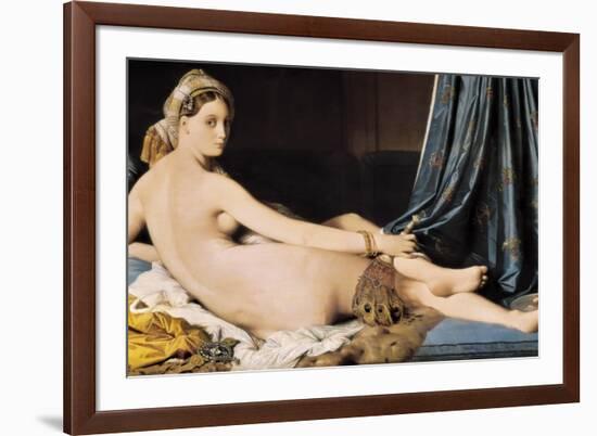 La Grande Odalisque-Jean-Auguste-Dominique Ingres-Framed Premium Giclee Print