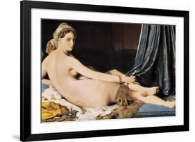 La Grande Odalisque-Jean-Auguste-Dominique Ingres-Framed Premium Giclee Print