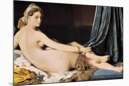 La Grande Odalisque-Jean-Auguste-Dominique Ingres-Mounted Premium Giclee Print