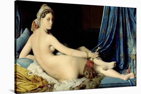 La Grande Odalisque-Jean-Auguste-Dominique Ingres-Stretched Canvas