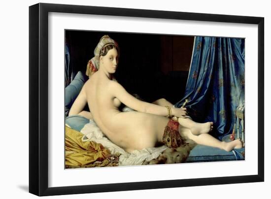 La Grande Odalisque-Jean-Auguste-Dominique Ingres-Framed Premium Giclee Print