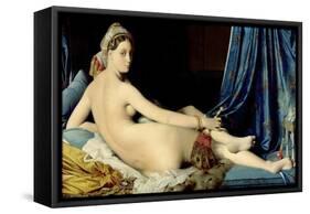 La Grande Odalisque-Jean-Auguste-Dominique Ingres-Framed Stretched Canvas