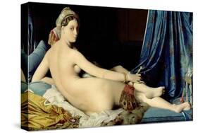 La Grande Odalisque-Jean-Auguste-Dominique Ingres-Stretched Canvas