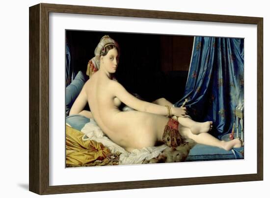 La Grande Odalisque-Jean-Auguste-Dominique Ingres-Framed Giclee Print