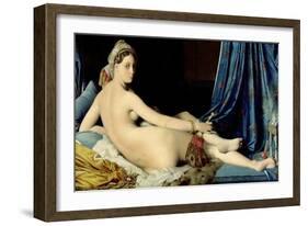 La Grande Odalisque-Jean-Auguste-Dominique Ingres-Framed Giclee Print