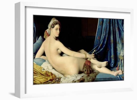 La Grande Odalisque-Jean-Auguste-Dominique Ingres-Framed Giclee Print