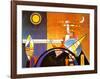 La Grande Piazza a Kiev-Wassily Kandinsky-Framed Art Print