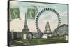 La Grande Roue with the Tour Eiffel in the Distance-null-Stretched Canvas