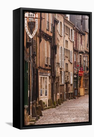 La Grande Rue in the Old City of Le Mans, Sarthe, Pays De La Loire, France, Europe-Julian Elliott-Framed Stretched Canvas