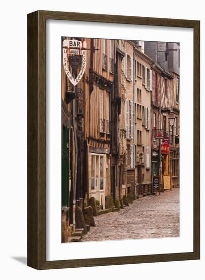 La Grande Rue in the Old City of Le Mans, Sarthe, Pays De La Loire, France, Europe-Julian Elliott-Framed Photographic Print