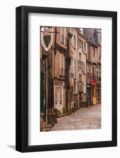 La Grande Rue in the Old City of Le Mans, Sarthe, Pays De La Loire, France, Europe-Julian Elliott-Framed Photographic Print