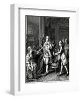 La Grande Toilette, C.1780-Jean Michel the Younger Moreau-Framed Giclee Print