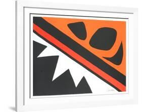 La Grenouille et la Scie-Alexander Calder-Framed Art Print