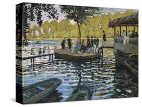 La Grenouillere, 1869-Claude Monet-Stretched Canvas