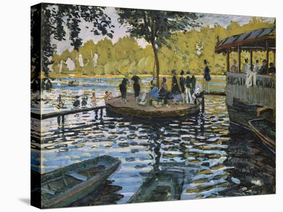 La Grenouillere, 1869-Claude Monet-Stretched Canvas