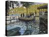 La Grenouillere, 1869-Claude Monet-Stretched Canvas