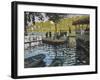 La Grenouillere, 1869-Claude Monet-Framed Art Print