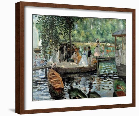 La Grenouillere, 1869-Pierre-Auguste Renoir-Framed Art Print