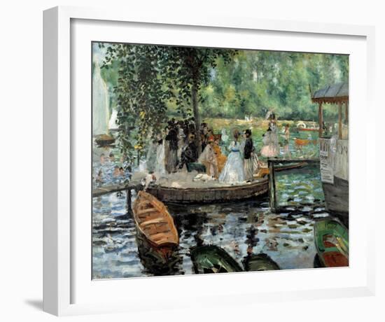 La Grenouillere, 1869-Pierre-Auguste Renoir-Framed Art Print