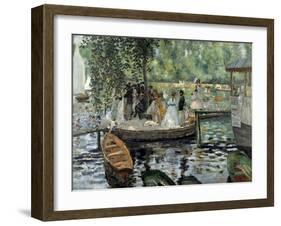 La Grenouillère, 1869-Pierre-Auguste Renoir-Framed Giclee Print