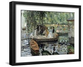 La Grenouillère, 1869-Pierre-Auguste Renoir-Framed Giclee Print