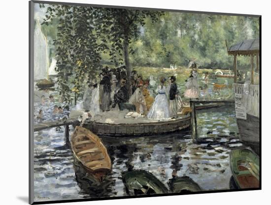 La Grenouillere, 1869-Pierre-Auguste Renoir-Mounted Giclee Print