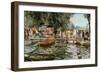 La Grenouillere, 1869-Pierre-Auguste Renoir-Framed Giclee Print