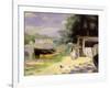 La Grenouillere, 1871/72-Pierre-Auguste Renoir-Framed Giclee Print