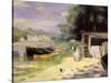 La Grenouillere, 1871/72-Pierre-Auguste Renoir-Stretched Canvas
