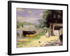 La Grenouillere, 1871/72-Pierre-Auguste Renoir-Framed Giclee Print