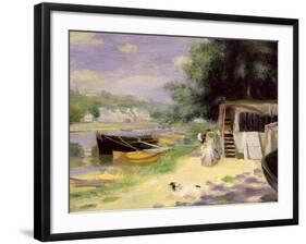 La Grenouillere, 1871/72-Pierre-Auguste Renoir-Framed Giclee Print