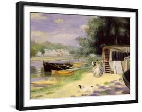 La Grenouillere, 1871/72-Pierre-Auguste Renoir-Framed Giclee Print