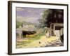 La Grenouillere, 1871/72-Pierre-Auguste Renoir-Framed Giclee Print