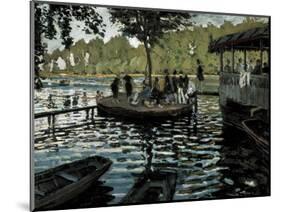 La Grenouillère-Claude Monet-Mounted Art Print