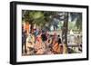 La Grenouillere-Pierre-Auguste Renoir-Framed Art Print