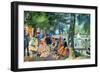 La Grenouillere-Pierre-Auguste Renoir-Framed Art Print