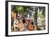 La Grenouillere-Pierre-Auguste Renoir-Framed Art Print